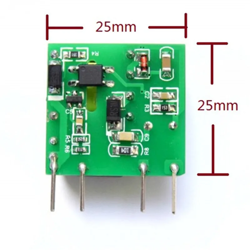 Модуль источника питания с вертикальной изоляцией 12 В 400 мА от 220 до понижающий