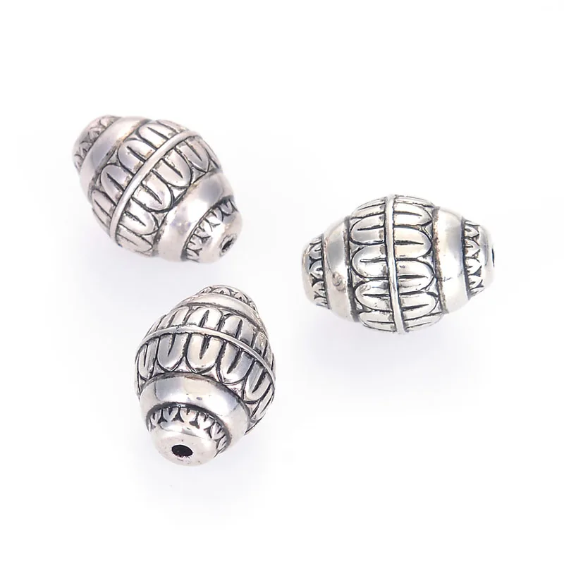 

Овальная бусина-разделитель для браслетов, 18x27 мм, в винтажном стиле