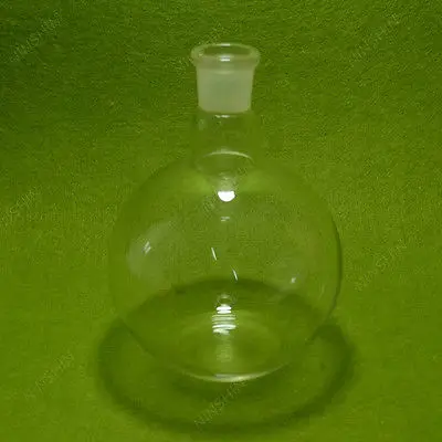 Плоская пузырьковая колба 1000 мл тяжелая стена с соединением 24/29 | Канцтовары для