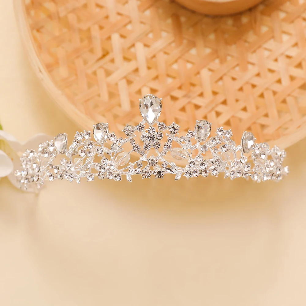 Корейские модные Ювелирные наборы со стразами свадебное ожерелье принцессы с