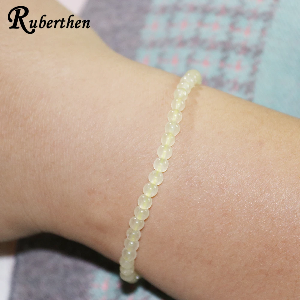 Новинка 2018 дизайнерский браслет Ruberthen из натуральных камней диаметром 4 мм