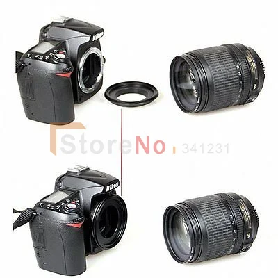 52 мм объектив макро реверсивное Кольцо адаптер для Nikon AF AI mount Nik & n D7100 D600 D800 D3200 D5200