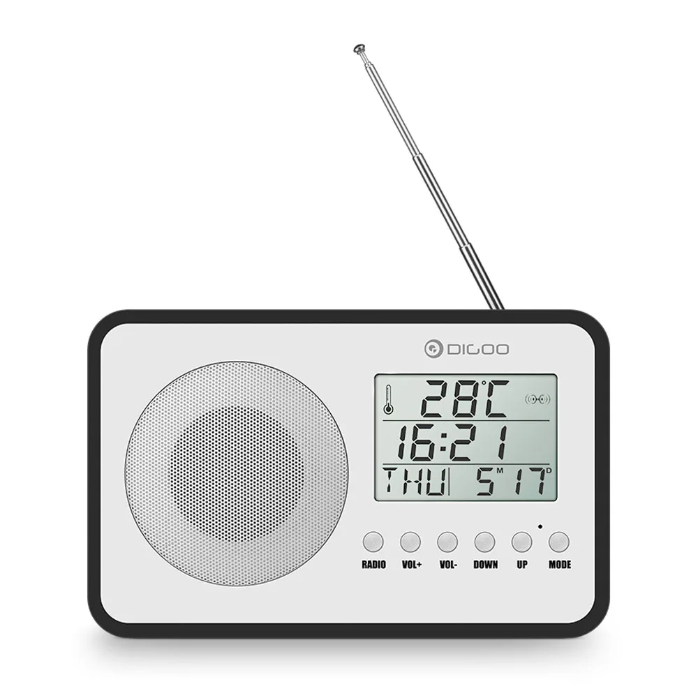 Digoo DG FR600 SmartSet беспроводной Деревянный винтажный цифровой FR радио Будильник