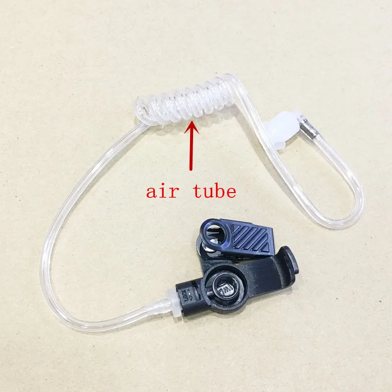 

5x air tube big collar clamp PTT volume control headphone 2.5mm for motorola T5 T6 T8 talke about hytera tc310 tc320 etc walkie