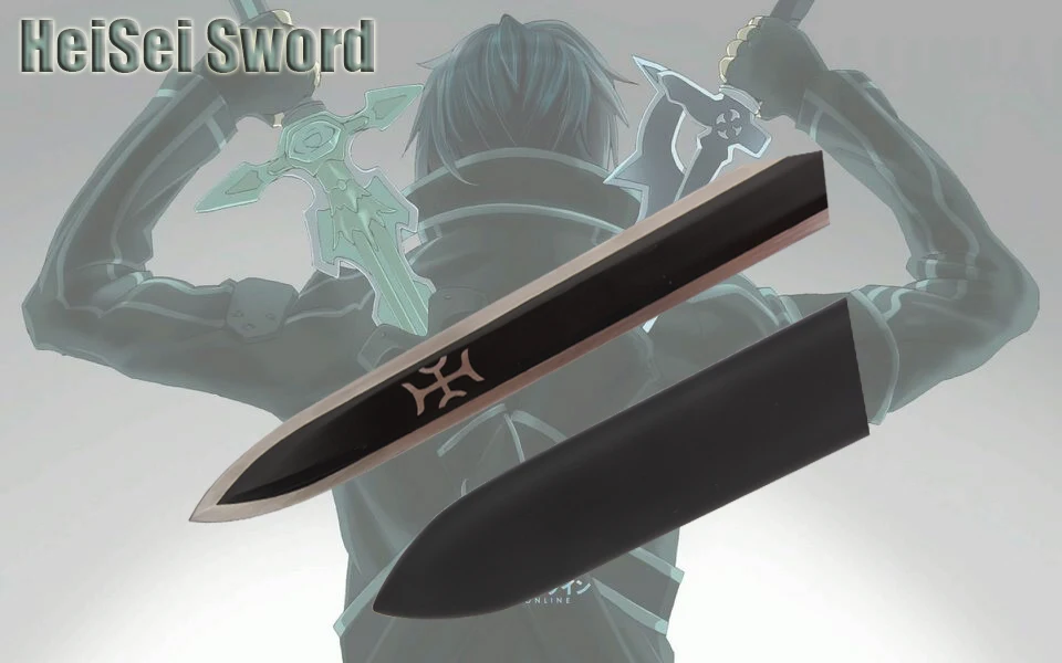 Меч Art Online Kirito Косплей Катана Реплика углеродистая сталь лезвие аниме меч|sword
