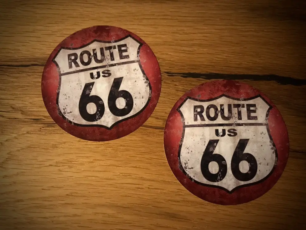 

Стикер ROUTE 66 винтажная наклейка США шоссе V8 крейсер Старая школа Топ #071