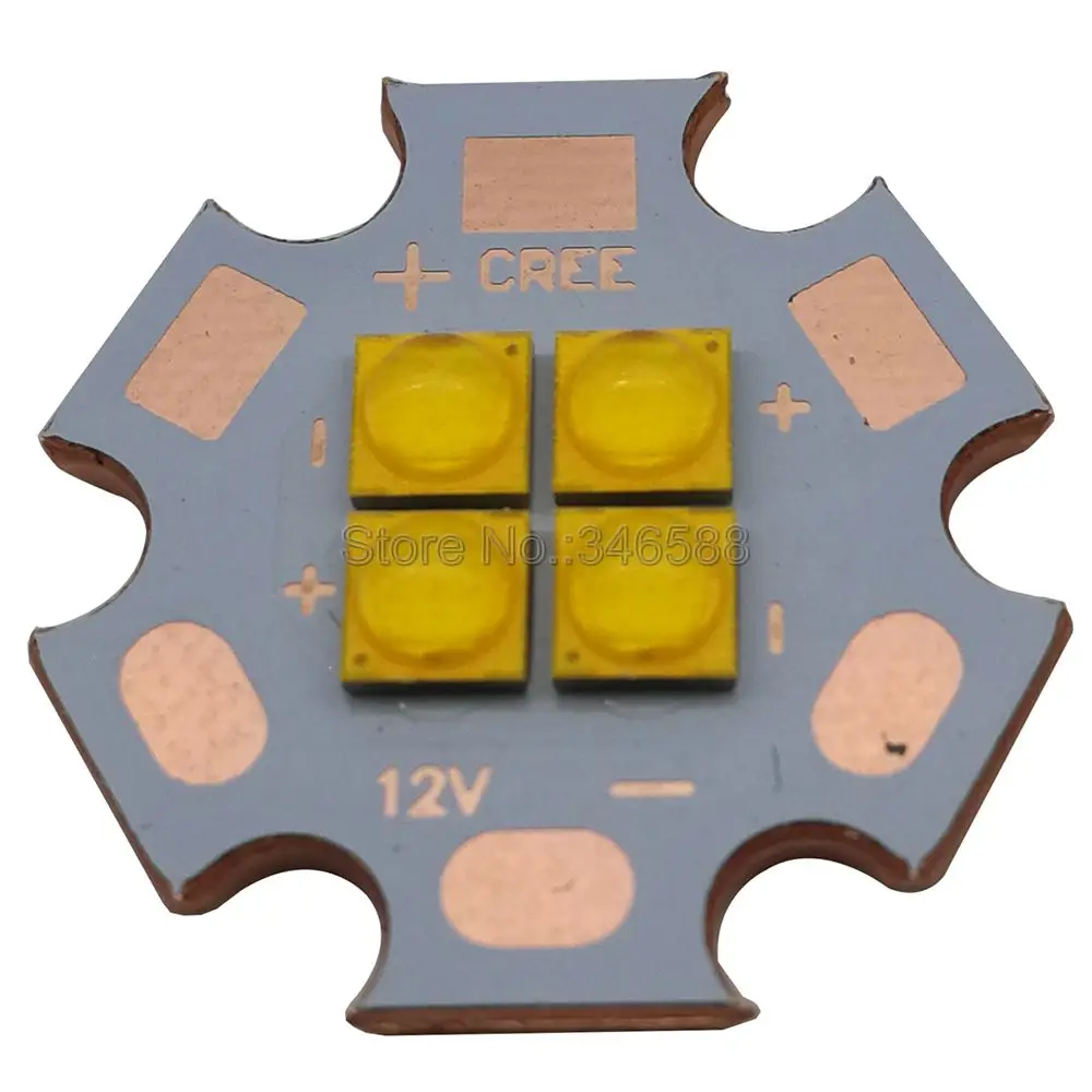 Светодиодный чип излучатель 3 В/6 в/12 В Cree XPG3 4 чипа светодиода 24 Вт холодный белый