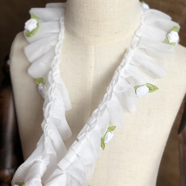 LASUI широкий 5 см ярдов DIY воротник манжета юбка платье ювелирные аксессуары Comely green