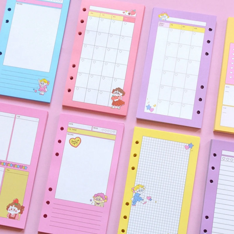 Корейский ins A6 Kawaii 6 отверстий планировщик наполнителя бумаги s для Filofax офиса