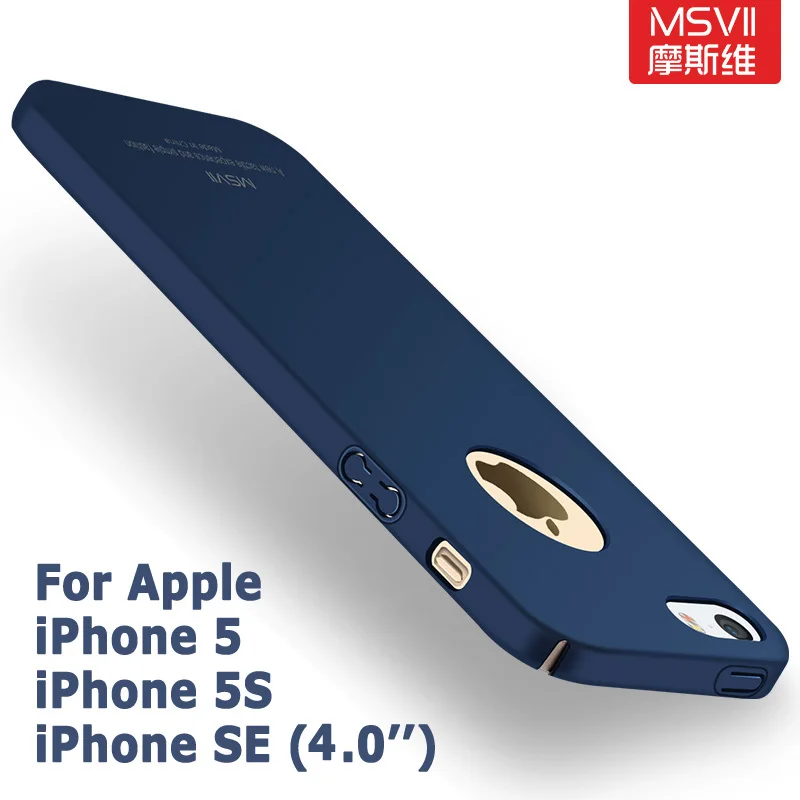 Роскошный чехол MSVII для iphone SE жесткий чехол-накладка из поликарбоната Apple iPhone 5 S E