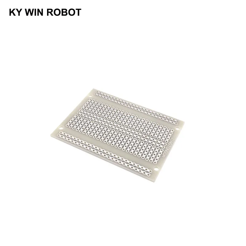 2 шт./лот DIY Прототип бумага PCB Универсальный Эксперимент Матрица печатная плата одно подключенное отверстие пять подключенных отверстий 5x7 см