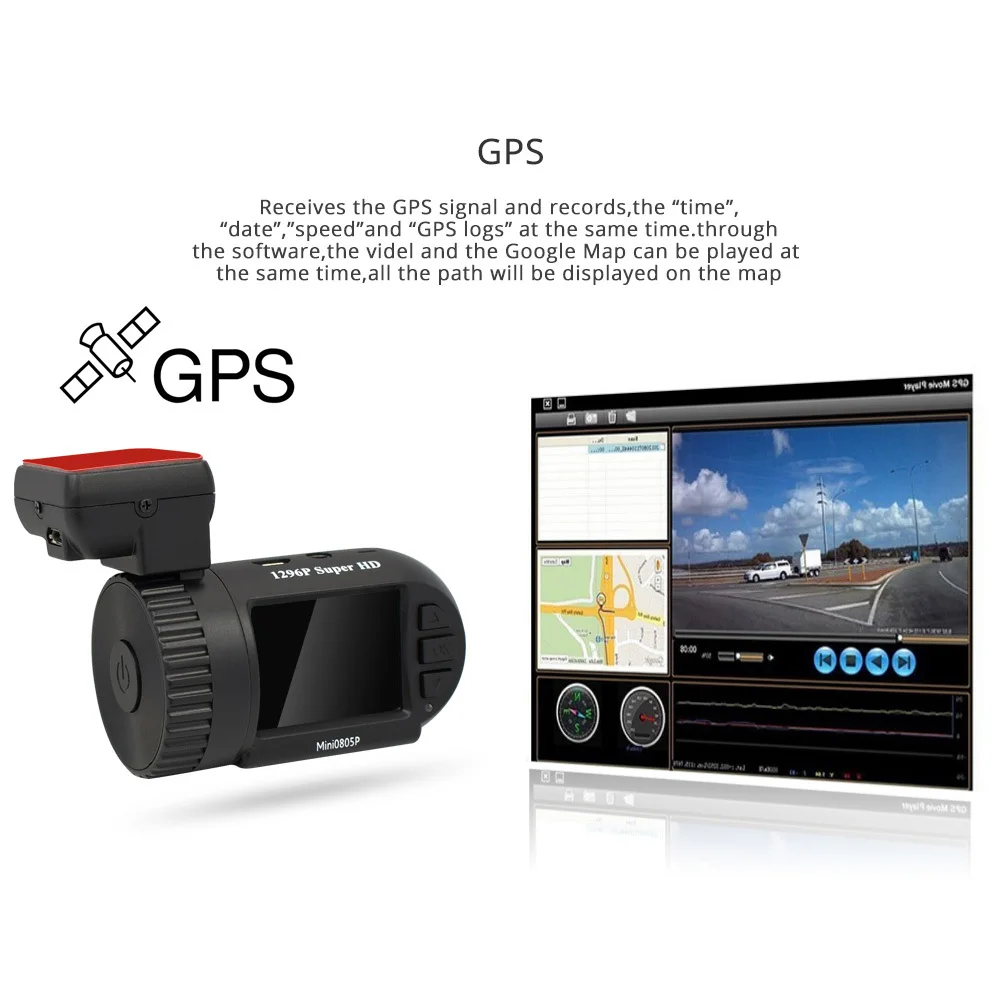 Автомобильный видеорегистратор Arpenkin Mini 0805 P GPS 1296 конденсатор g сенсор