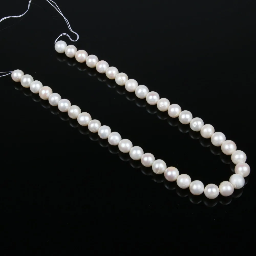 

Natural Freshwater Pearl Beads High Quality 38cm Punch Loose Beads for DIY Women Elegant Necklace Bracelet Jewelry Making