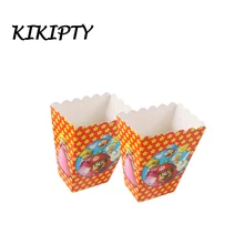 6 шт./лот тема "Супер Марио" Вечерние коробки для попкорна коробка для конфет Подарочная коробка для детей Для мальчиков С Днем Рождения Декор для вечеринки детские вечерние принадлежности