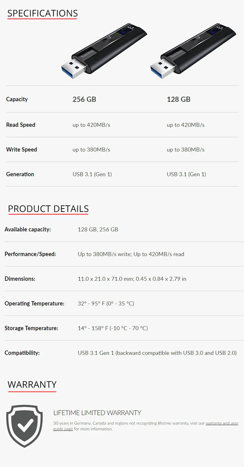 SanDisk Extreme PRO USB 3,1 флеш-накопитель 128 GB USB Memory Stick 256 GB флэш-накопитель и диск CZ880 для ПК/Тетрадь 420 МБ/с