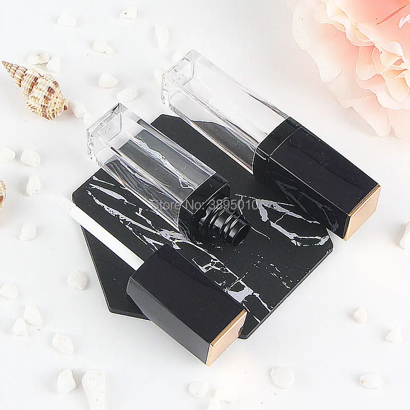 Пластиковый пустой маленький прозрачный блеск для губ трубка помада Бальзам в