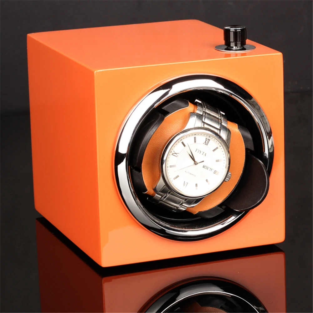 Часы Winder, LT деревянный автоматический вращающийся 1+ 0 A чехол для хранения дисплей коробка(красный оранжевый черный) стиль