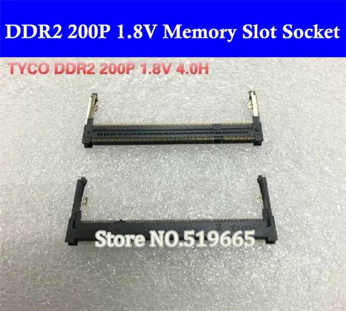 Разъем для гнезда памяти DDR2 200P 200PIN 1 8 в H: 4 0 мм ноутбука|laptop slot|ddr2 for notebookddr2 2 |