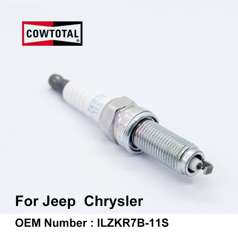 Cowtoвсего иридиевая Свеча зажигания ILZKR7B-11S для Jeep Grand Cherokee Wrangler Chrysler 300C 300S Voyager IZFR6K-11S