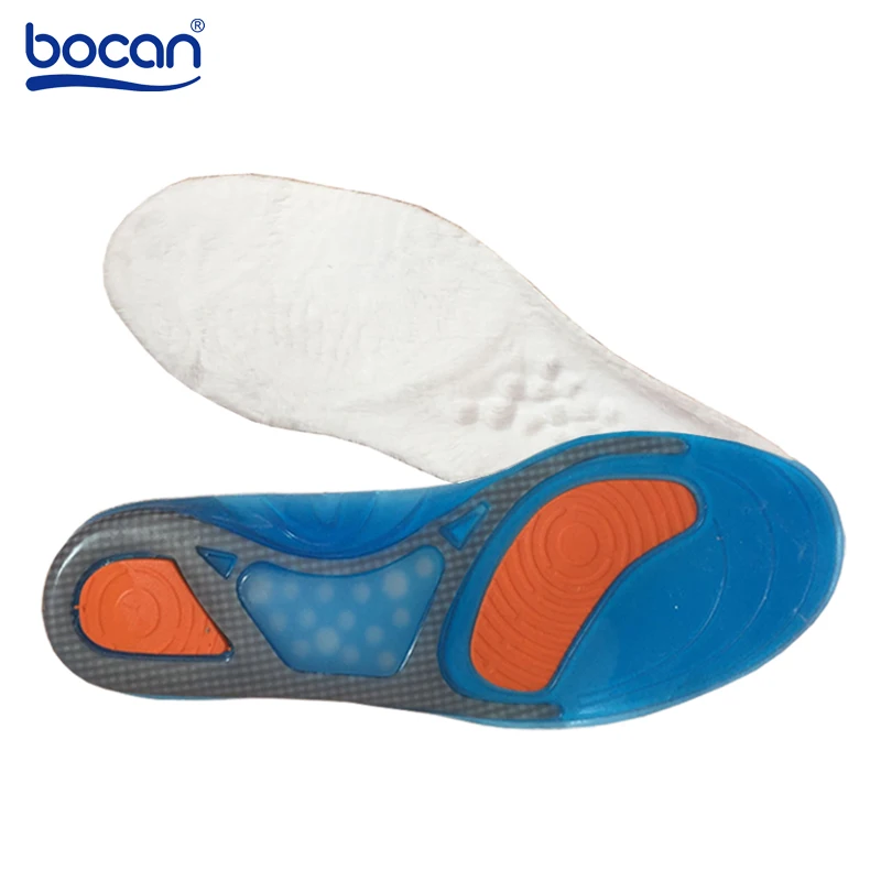 Bocan heat insoles gel winter thick velvet warm insoles imitation wool insoles comfortable thermal insoles
