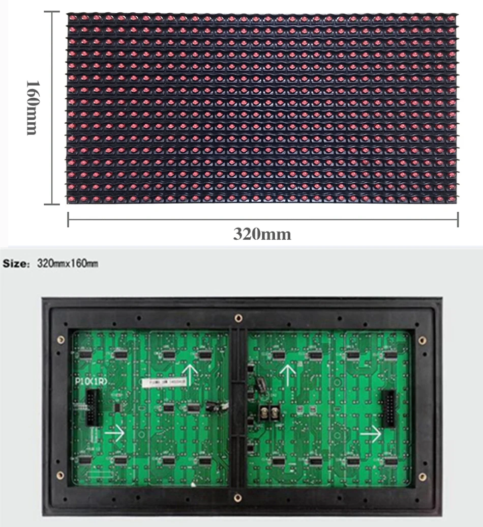Красный светодиодный фонарь для улицы окна знак магазина P10 32X16 программируемая