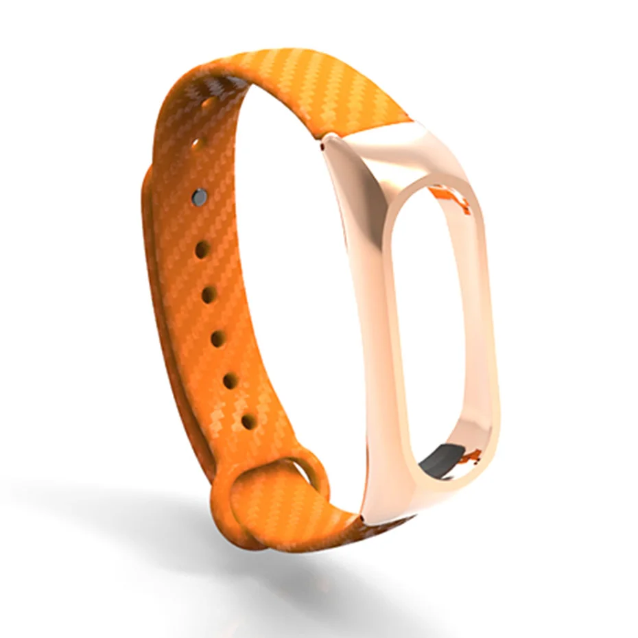 Смарт ремни для Mi Band Силиконовый ремешок из углеродного волокна Xiaomi Band2 2