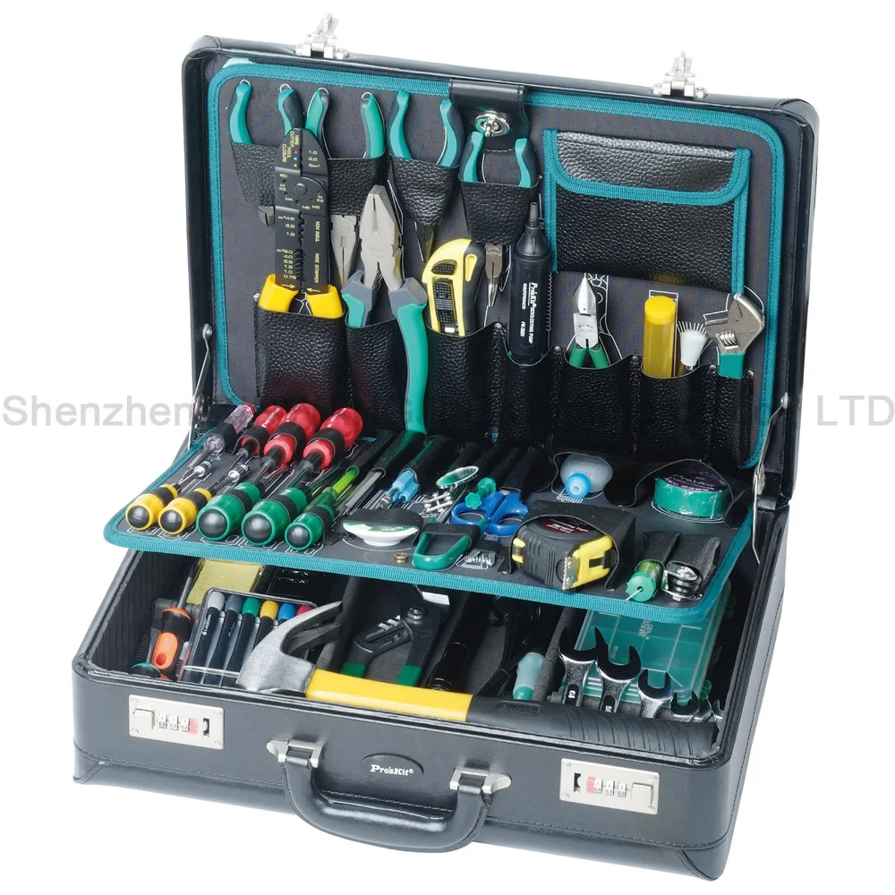 65 в 1 Pro'skit 1PK-1700NB электрика инструменты коробки наборы Многофункциональный ремонтный набор инструментов Отвертка ключ нож плоскогубцы бытовой