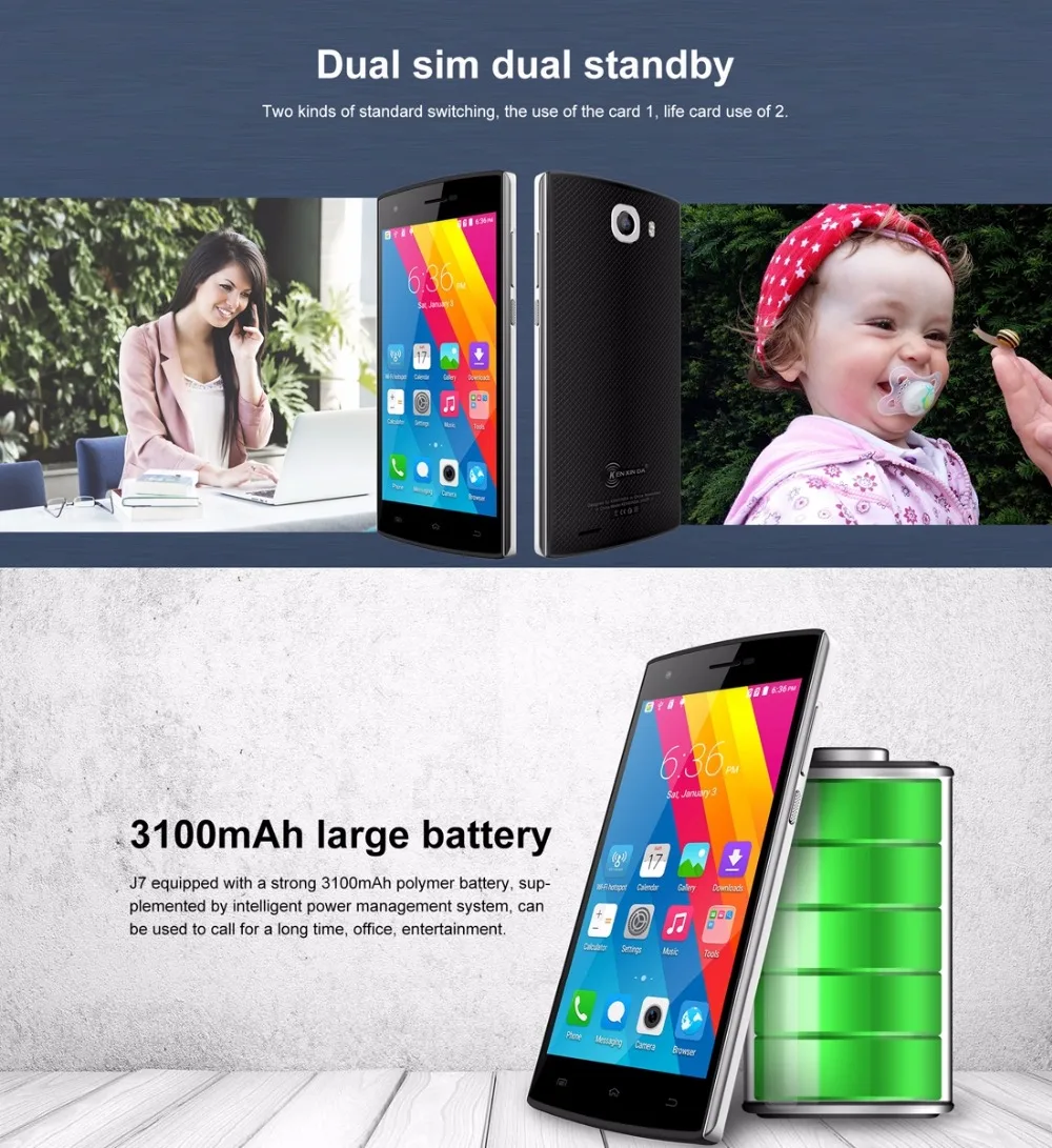 KEN XIN DA Kenxinda J7 Celular смартфон 3G 1 ГБ оперативная память 8 Встроенная 5 0 &quotэкран MTK6580 4