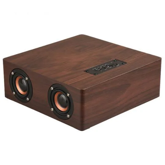 Hi-Fi Многофункциональный Bluetooth 4 2 деревянный Динамик сабвуфер Поддержка AUX TF карты