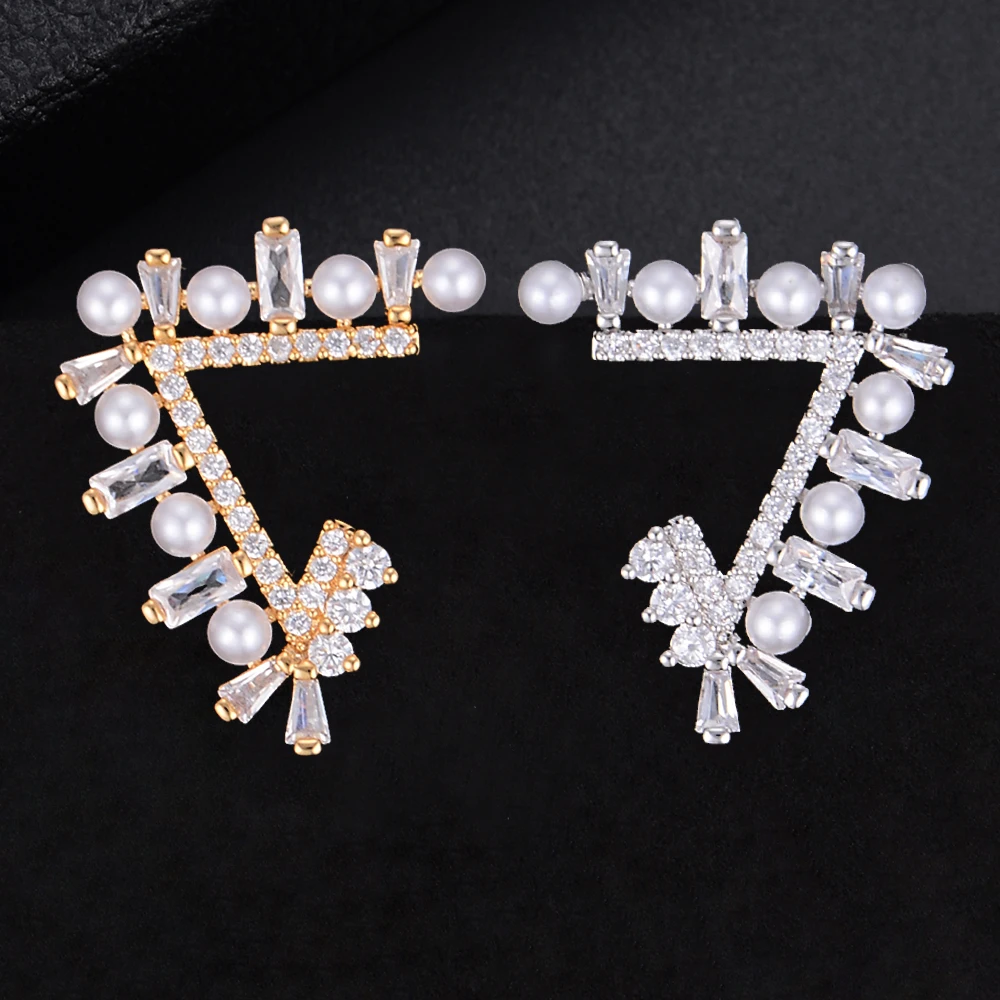 GODKI 24 мм имитация жемчуга полностью покрытая микро цирконием женское свадебное