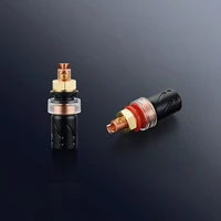 4pcs hifi viborg bp 603 99 995 pure copper speaker terminal socket binding post