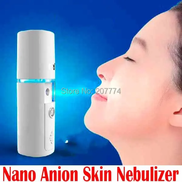

portable nano-ion Nano Anion Skin Nebulizer moisturizing facial beauty instrument artifact face care cold machine spray massage