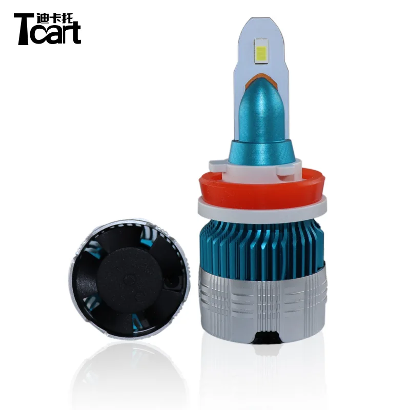 Tcart 2 шт. автомобиля светодиодный фары 9005 HB3 H11 яркие Противотуманные для