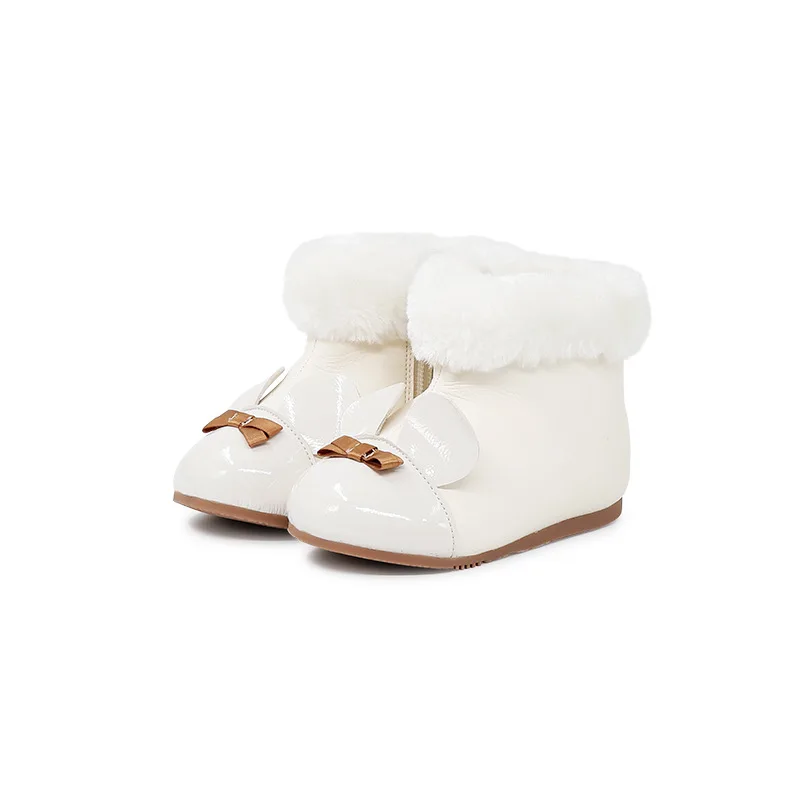 Детская Хлопковая обувь зимние ботинки утепленные бархатные детские с мягкой