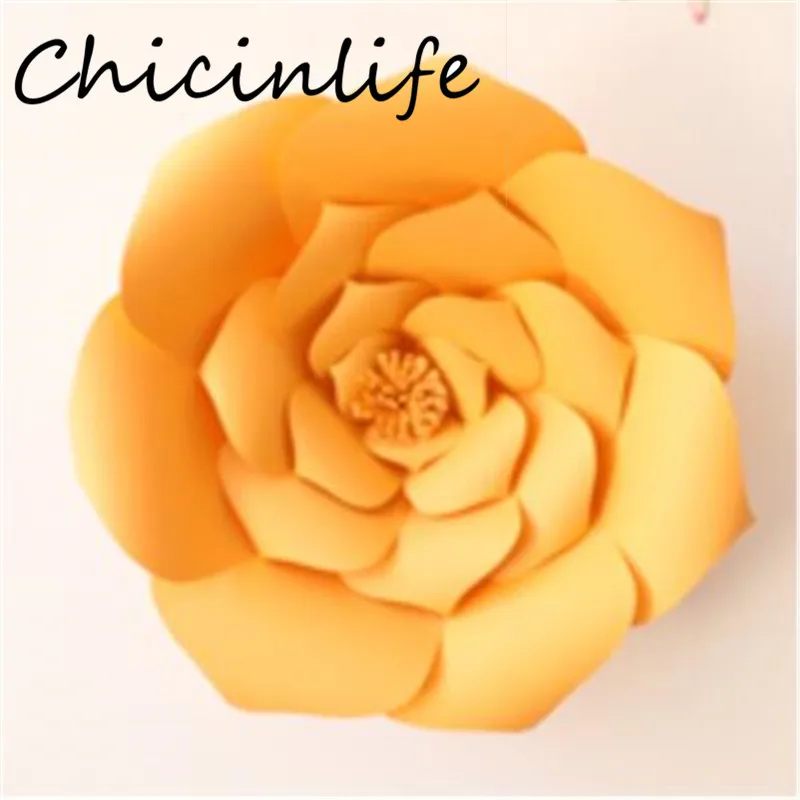 orange Chicinlife 1 шт. 30 см/40 см DIY Искусственные бумажные цветы фон свадебный душ декор для вечеринки в честь Дня Рождения украшения на свадьбу - Цвет: orange