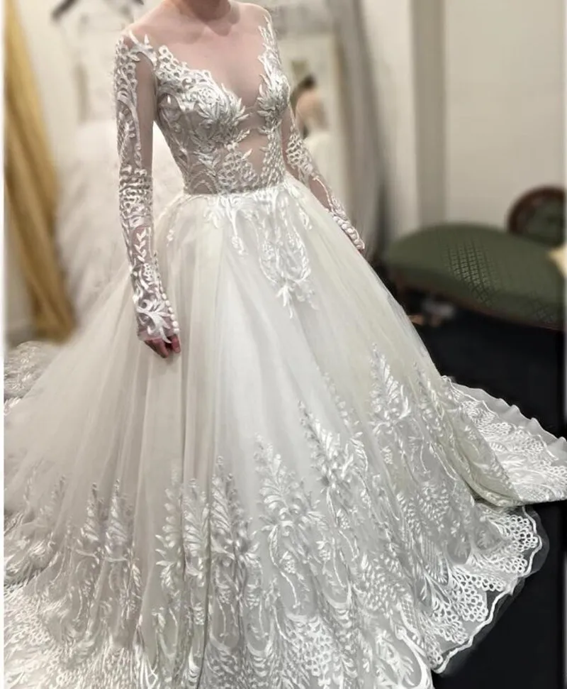 Винтажное свадебное платье большого размера иллюзия сзади на молнии Новые