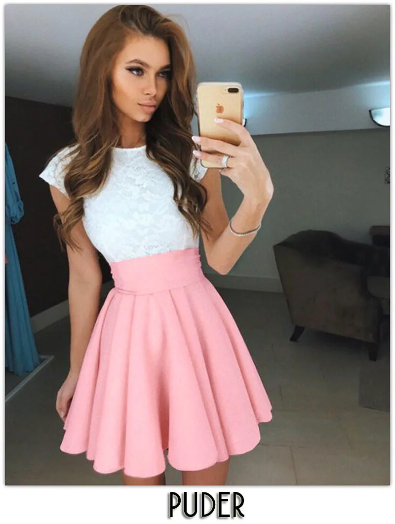 2017 новая мода лето женщины юбки Выпучивания пролапс пушистый короткая длина faldas