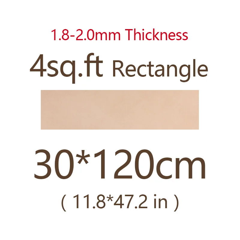 1.8-2.0mm 30x120cm Растительного дубления воловья кожа ткань кусок, настоящая кожа для мебели DIY Искусство Ремесло Швейные аксессуары натуральная кожа-ткань - Цвет: 1.8-2.0mm 30x120cm