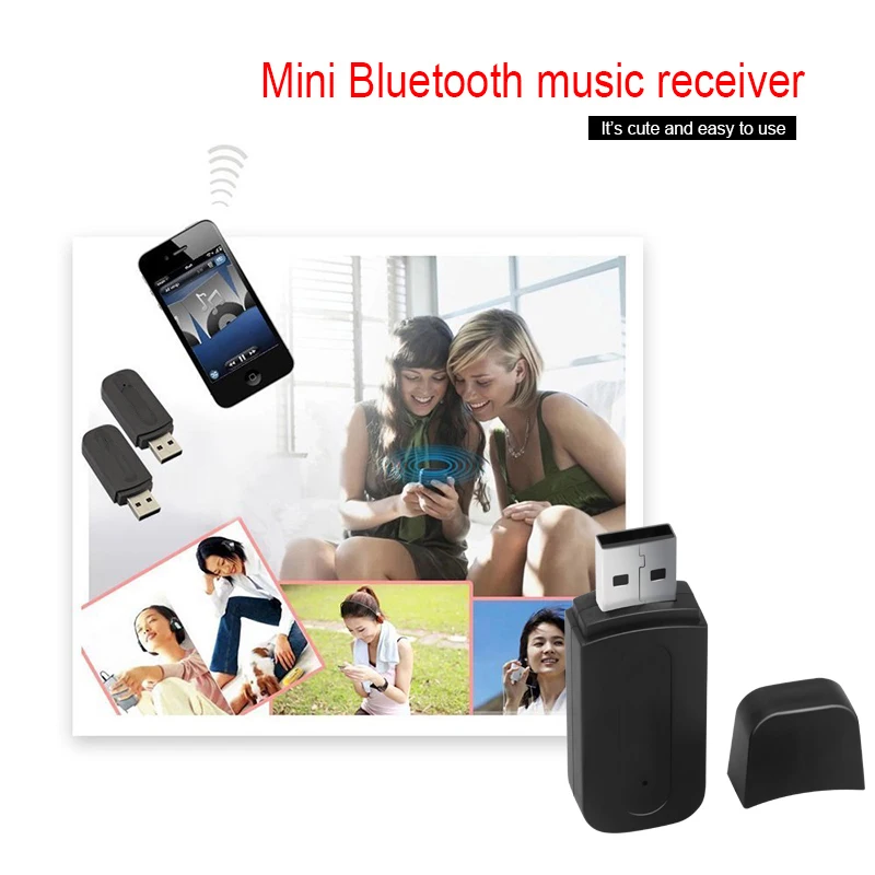 Bluetooth AUX беспроводной портативный мини черный Bluetooth музыкальный аудио приемник адаптер 3,5 мм стерео аудио для iPhone Android телефонов