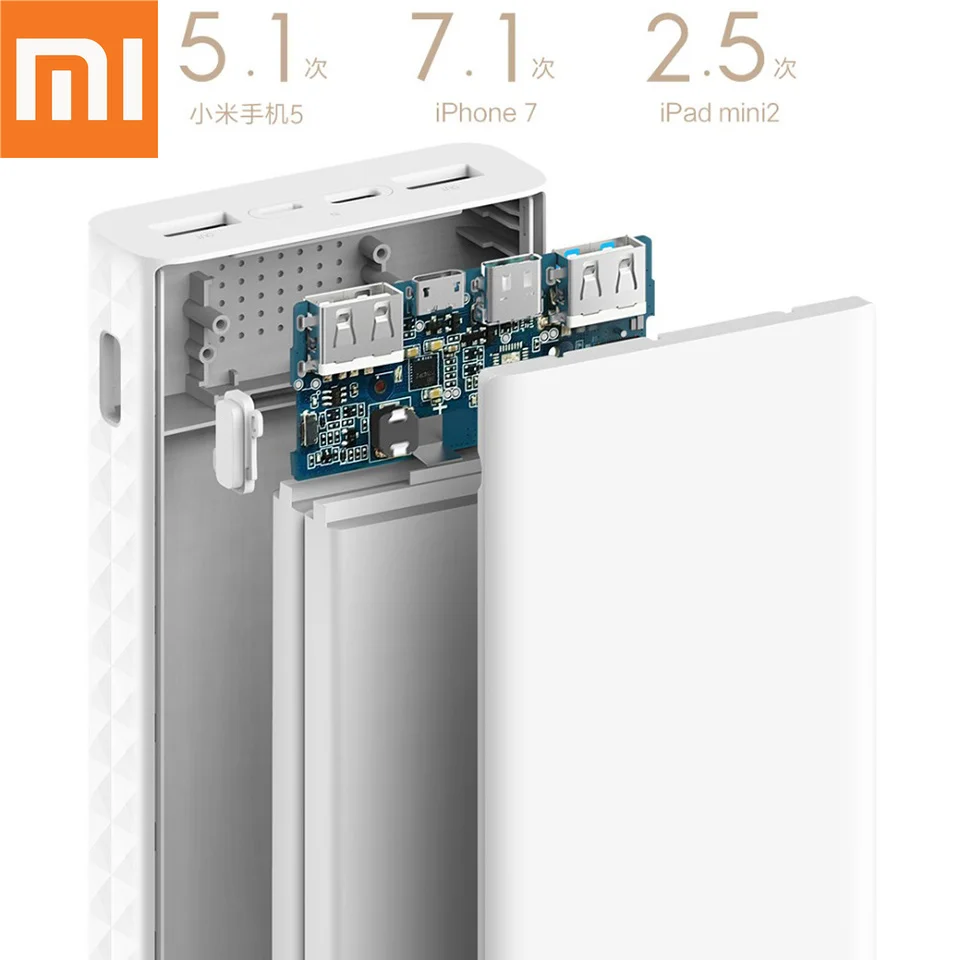 Оригинальный внешний аккумулятор Xiaomi ZMI 20000 мАч портативный для зарядки цифровой