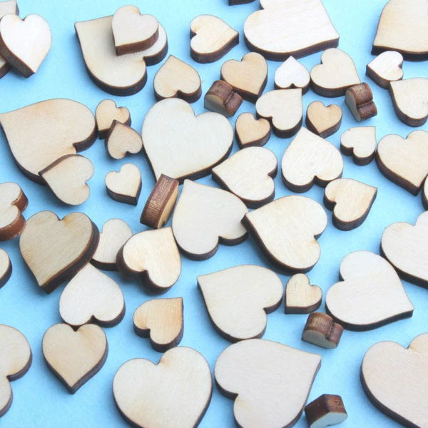 100 шт. украшения для рукоделия в виде сердца