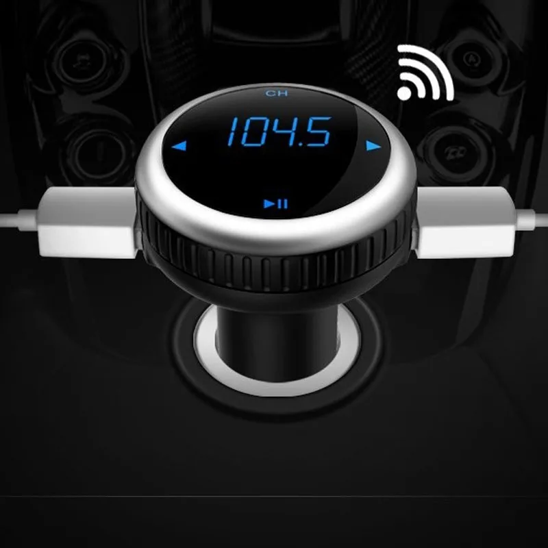 Автомобильный fm-трансмиттер JaJaBor MP3 музыкальный аудиоплеер Bluetooth автомобильный