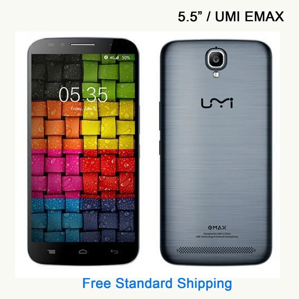 Оригинальный мобильный телефон UMI EMAX 4G LTE MTK6752 четыре ядра 5 дюймов FHD экран Android 4 2