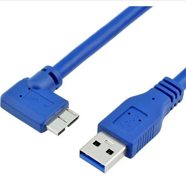 1 шт. Micro B USB 3 0 кабель 90 градусов правый угол см фута м для WD Seagate Samsung M3 портативный