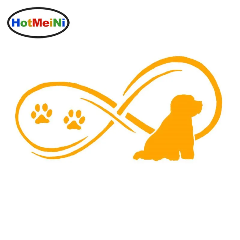 HotMeiNi Bichon Frise виниловая наклейка с принтом собаки милые наклейки для автомобиля