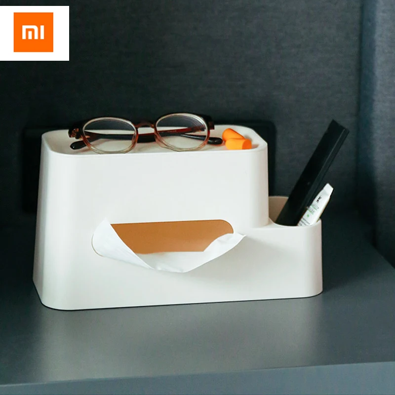 3 цвета оригинальный Xiaomi коробка для хранения салфеток настольная офиса умный