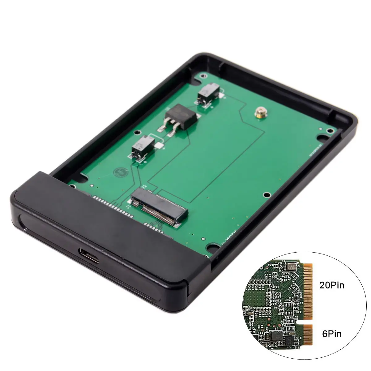 Корпус Жесткого Диска Ssd карбоновый Sata Usb c Type до 20 + 6pin Thinkpad X1|Кабели передачи