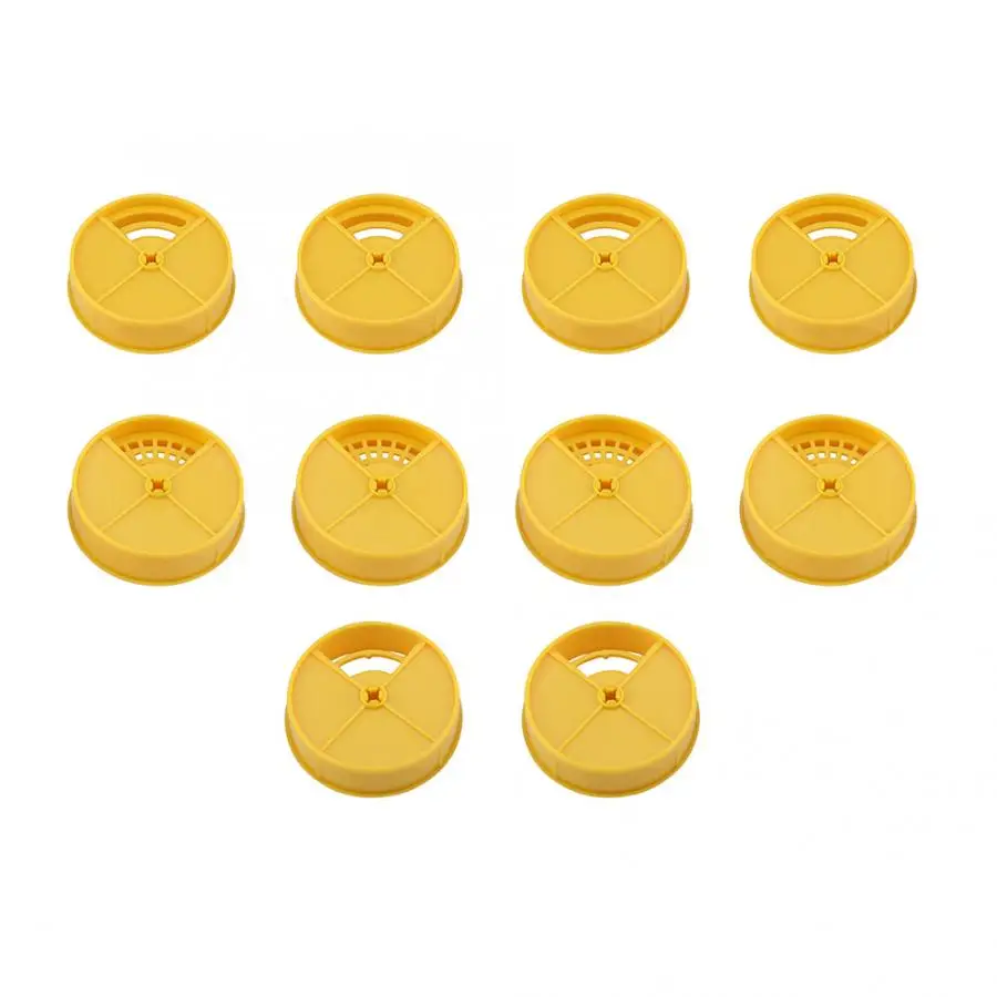 Коробка для вязки 10 шт Пластиковые пчеловоды двери пчела круглый вход диск