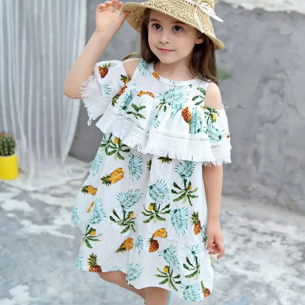 Kidlove/стильные платья для девочек платье принцессы с открытыми плечами и