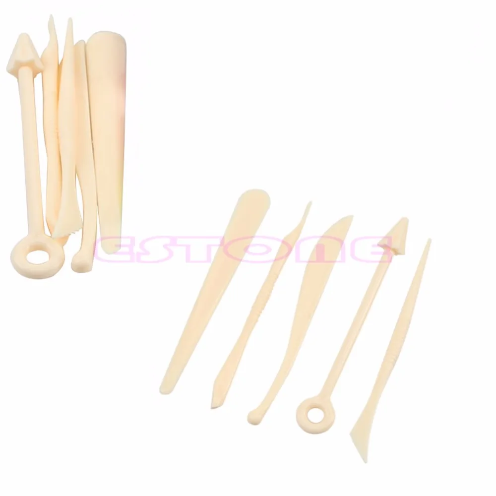 Новый Набор для лепки из глины 5 шт. набор резьбы по воску инструменты керамики